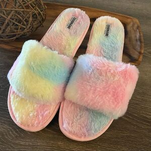 NWOB Cushionaire Mushi Tie Dye Slipper Sandals. Sz 11